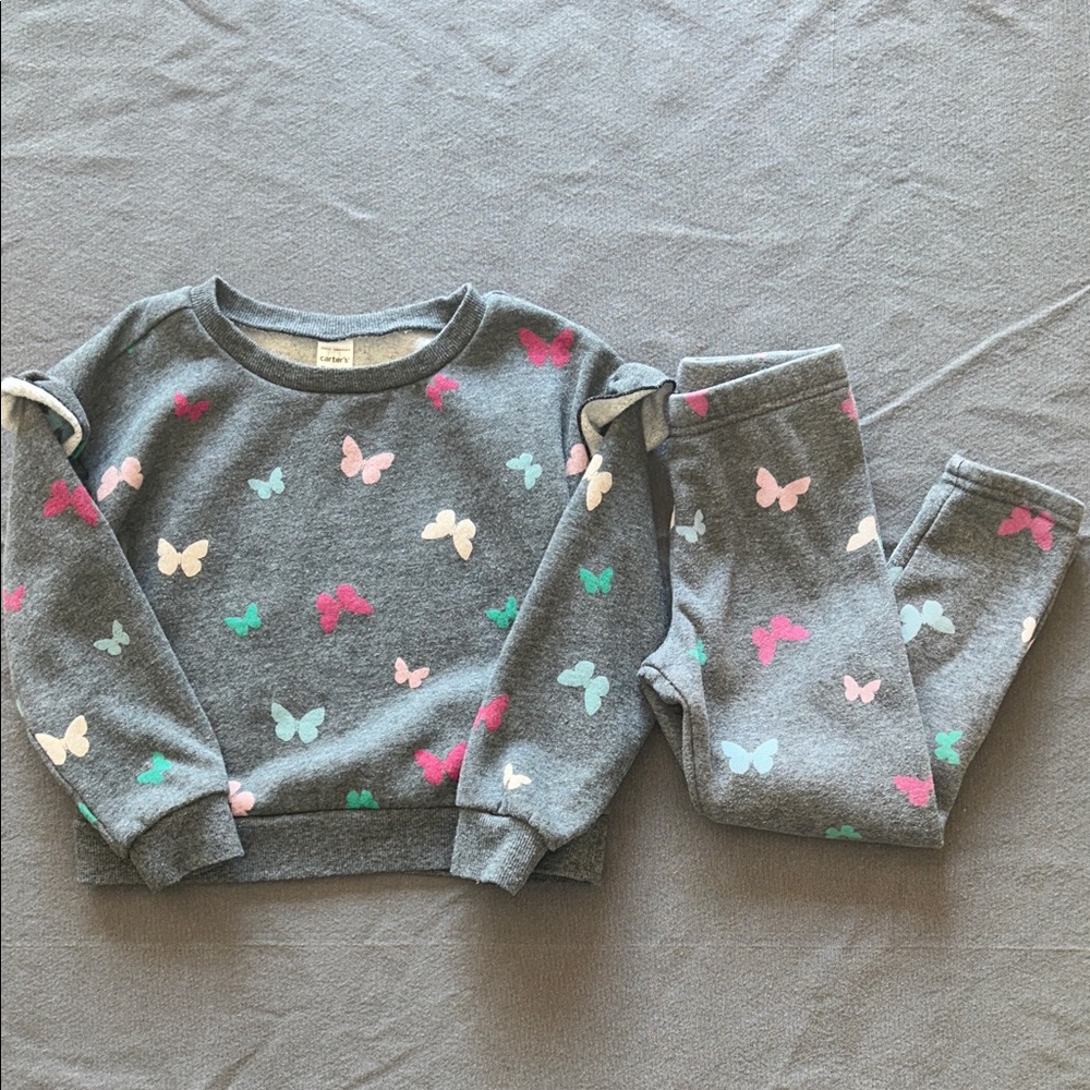 Carter's Gray Toddler Sweatshirt and Pants Set